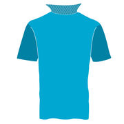 Custom Team Short Sleeve Polo Shirt - Pickleball Pattern Color Block