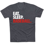 Baseball T-Shirt Short Sleeve Eat. Sleep. Baseball.