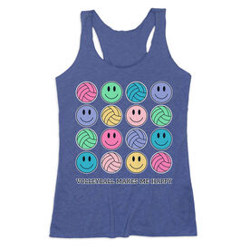 Volleyball Women's Everyday Tank Top - Volleyball Makes Me Happy