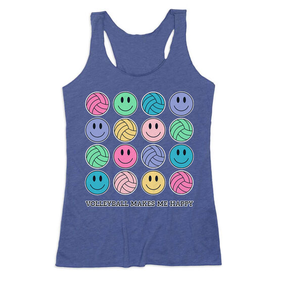 Volleyball Women's Everyday Tank Top - Volleyball Makes Me Happy