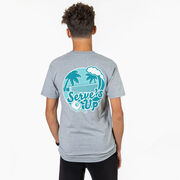 Pickleball Short Sleeve T-Shirt - Serve's Up (Back Design)