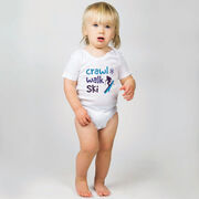 Skiing Baby One-Piece - Crawl Walk Ski