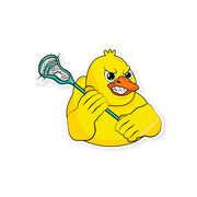 Guys Lacrosse Sticker - Rip The Duck