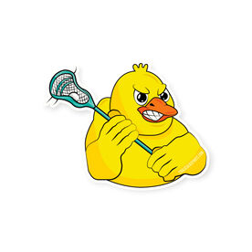 Guys Lacrosse Sticker - Rip The Duck