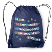 Girls Lacrosse Drawstring Backpack - In My Lax Girl Era