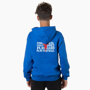 Football Hooded Sweatshirt - Bones Saying (Back Design)