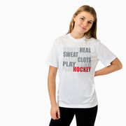 Hockey Short Sleeve Performance Tee - Bones Saying