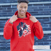 Guys Lacrosse Hooded Sweatshirt - Lacrosse Eagle