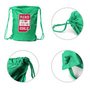 Drawstring Backpack - Don't Feed The Goalie