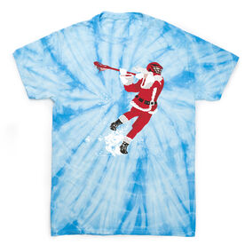 Guys Lacrosse Short Sleeve T-Shirt - Santa Laxer Tie Dye