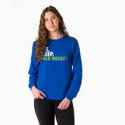 Field Hockey Tshirt Long Sleeve - Eat. Sleep. Field Hockey