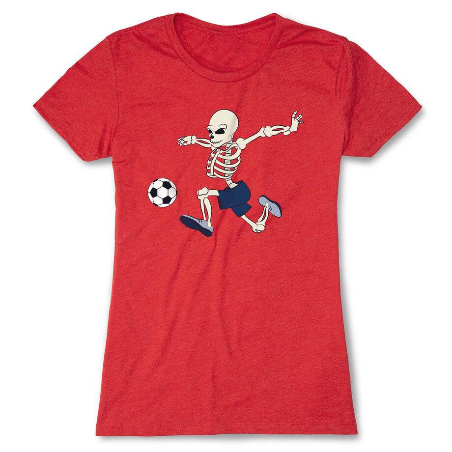Soccer Women's Everyday Tee - Skeleton Striker