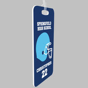 Football Bag/Luggage Tag - Personalized Team Helmet