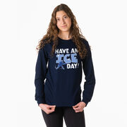 Hockey Tshirt Long Sleeve - Have An Ice Day