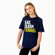 Tennis Short Sleeve Performance Tee - Eat. Sleep. Tennis.