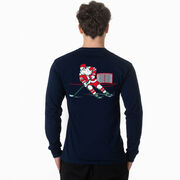 Hockey T-Shirt Long Sleeve - Saint Nick Hat Trick (Back Design)