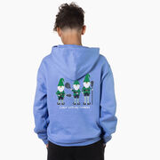 Guys Lacrosse Hooded Sweatshirt - Laxin' With My Gnomies (Back Design)