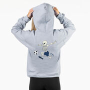 Soccer Hooded Sweatshirt - Skeleton Striker (Back Design)