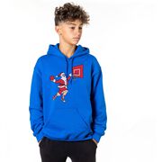 Basketball Hooded Sweatshirt - Slam Dunk Santa