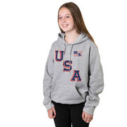 Hockey Hooded Sweatshirt - Hockey USA Gold