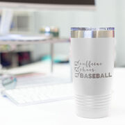 Baseball 20oz. Double Insulated Tumbler - Caffeine, Chaos and Baseball