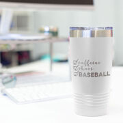 Baseball 20oz. Double Insulated Tumbler - Caffeine, Chaos and Baseball