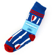 Crew Slipper Socks with Sherpa Lining