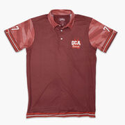 Custom Team Short Sleeve Polo Shirt - Football Pattern Color Block