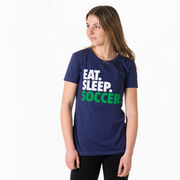 Soccer Women's Everyday Tee - Eat. Sleep. Soccer.