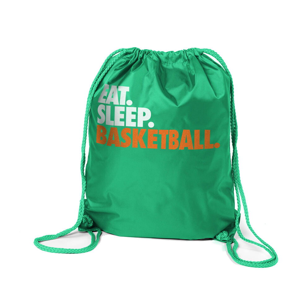 Basketball Drawstring Backpack Eat. Sleep. Basketball.