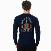 Guys Lacrosse Tshirt Long Sleeve - Nashville Lacrosse (Back Design)