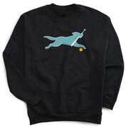 Softball Crewneck Sweatshirt - Mitts the Softball Dog