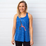 Gymnastics Flowy Racerback Tank Top - Stars and Stripes Gymnast