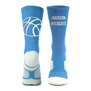 Custom Basketball Woven Mid-Calf Socks - Logo