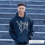 Guys Lacrosse Hooded Sweatshirt - Skeleton Offense