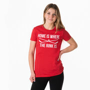Hockey Women's Everyday Tee - Home Is Where The Rink Is