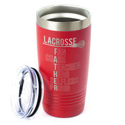 Girls Lacrosse 20 oz. Double Insulated Tumbler - Girls Lacrosse Father Words