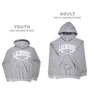 Guys Lacrosse Hooded Sweatshirt - Crossed Sticks