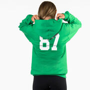 Hockey Hooded Sweatshirt - Neon Hockey Girl