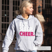 Cheerleading Hooded Sweatshirt - Eat Sleep Cheer