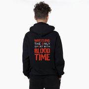 Wrestling Hooded Sweatshirt - Blood Time (Back Design)