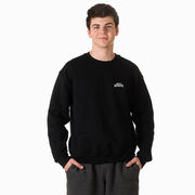 Tennis Crewneck Sweatshirt - Let's Raise A Racket (Back Design)