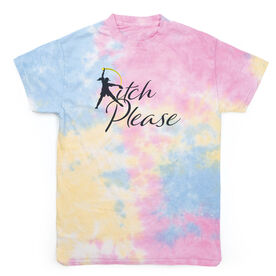 Softball Short Sleeve T-Shirt - Pitch Please Tie-Dye