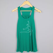 Gymnastics Flowy Racerback Tank Top - Gymnast Sketch