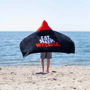 Wrestling Hooded Towel - Eat Sleep Wrestle