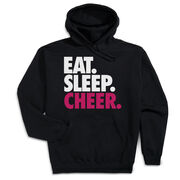 Cheerleading Hooded Sweatshirt - Eat Sleep Cheer