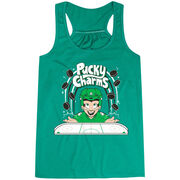 Hockey Flowy Racerback Tank Top - Pucky Charms