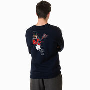 Guys Lacrosse Crewneck Sweatshirt - Crushing Goals (Back Design)