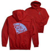 Softball Hooded Sweatshirt - Good Girls Steal (Back Design)