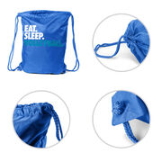 Volleyball Drawstring Backpack Eat. Sleep. Volleyball.